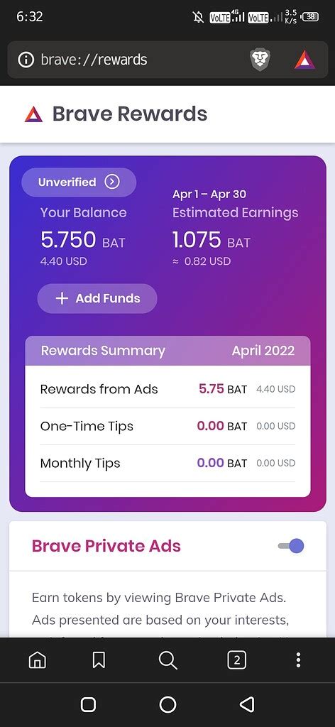 brave rewards|Some questions about rewards .